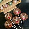 Reindeer Christmas Lollipops Set of 5